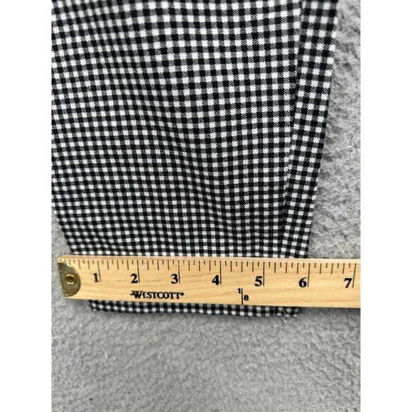 Old Navy Pants Womens 8 Reg Black White‎ Checkered Pixie Khakis Mid Rise Ladies - Picture 9 of 10